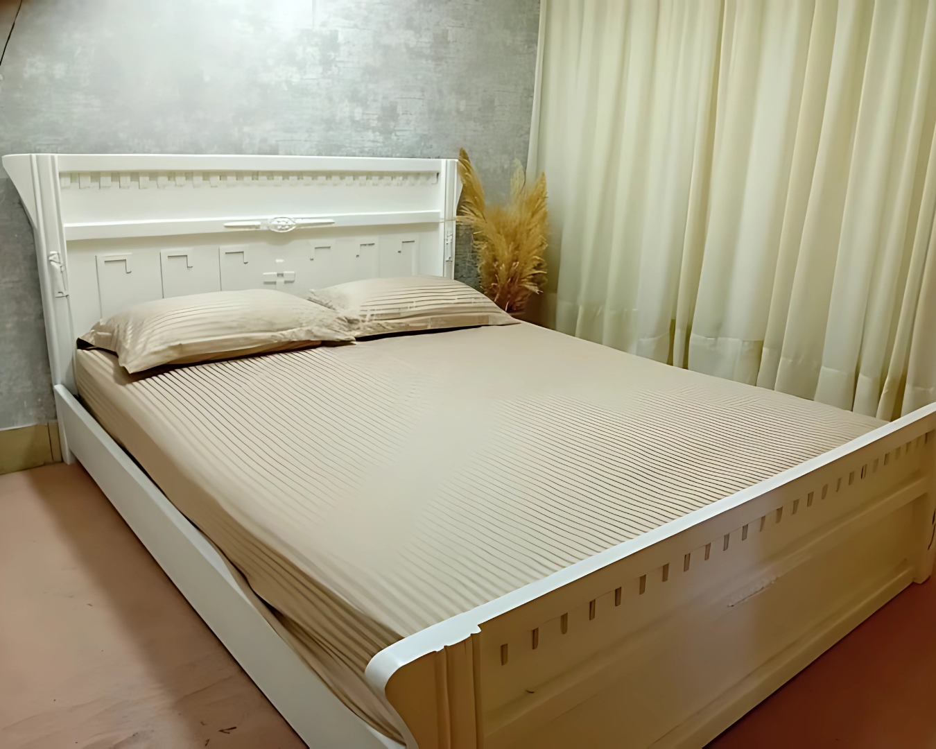 ملحفه کشدار دونفره هتلی ژاکارد کد 208