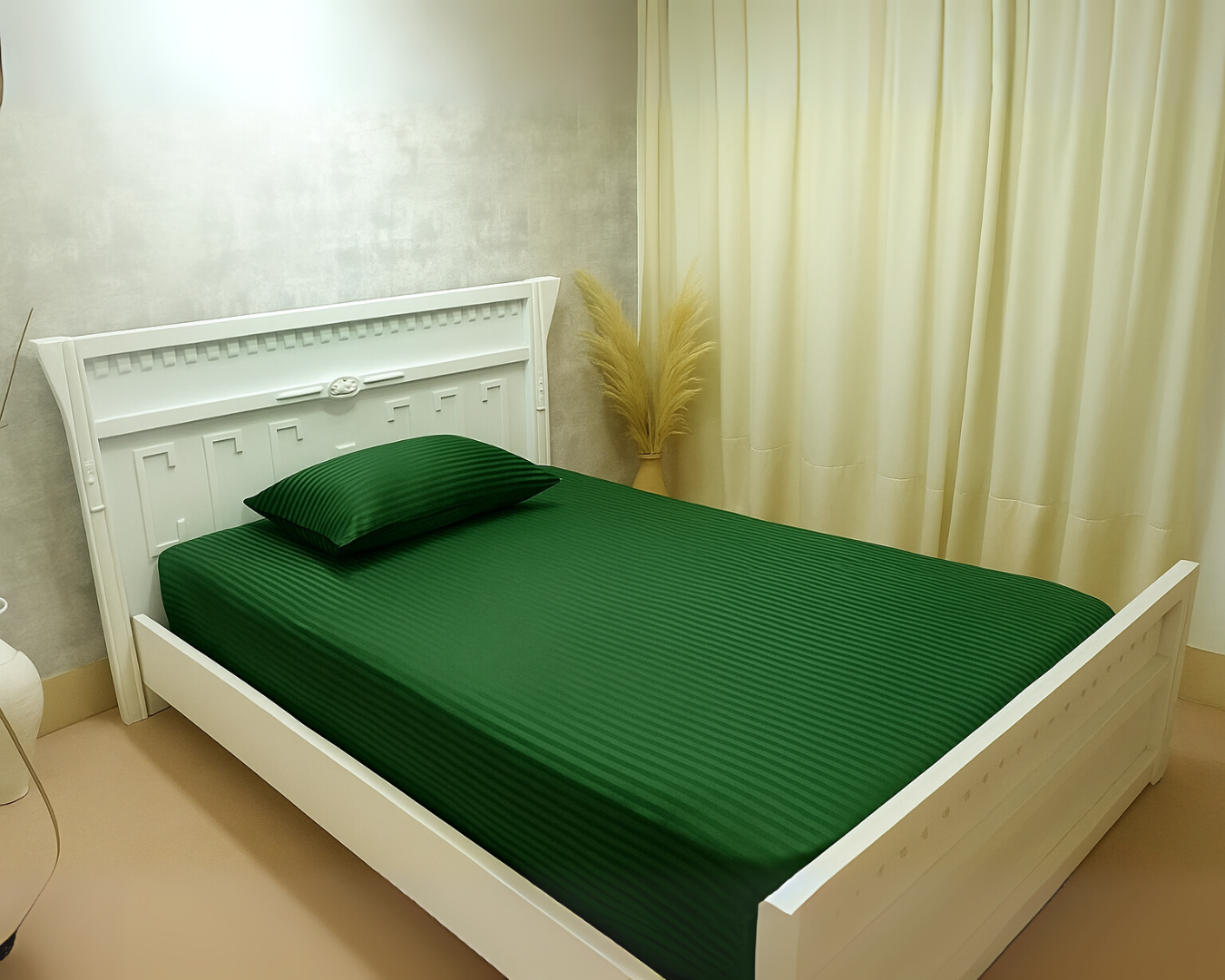 ملحفه کشدار تک‌نفره هتلی ژاکارد کد 212